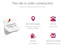 Tablet Screenshot of jskhotelsupply.com